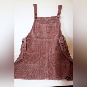 Pink Corduroy Overalls